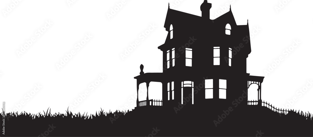 Fototapeta premium Simple Black Heart Shape Isolated on White Background