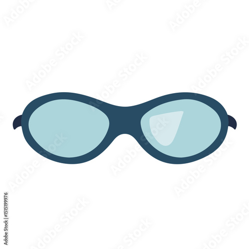 Eye Mask vector 2D flat illustration, isolated on a white background.