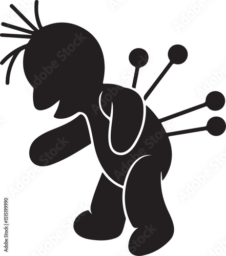 Human Head Silhouette with Brain Anatomy Illustration