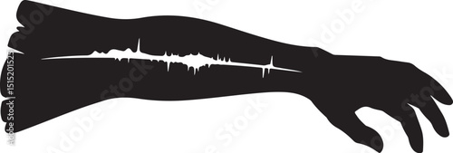 Female Reproductive System Silhouette Illustration