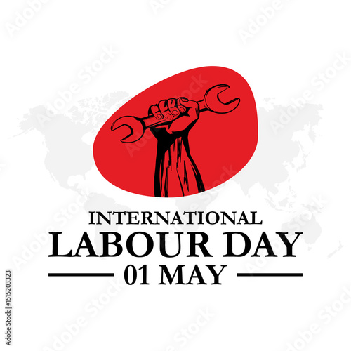 World labour day. Happy labour day vector illustration. International Labour Day, Labor Day. May 1st. Creative Social Media Design Post Vector Illustration Template
