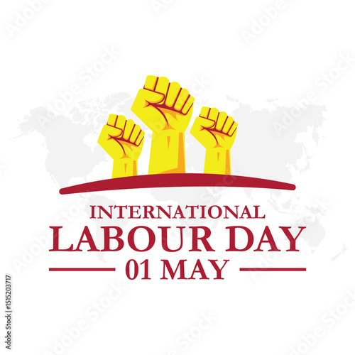 World labour day. Happy labour day vector illustration. International Labour Day, Labor Day. May 1st. Creative Social Media Design Post Vector Illustration Template