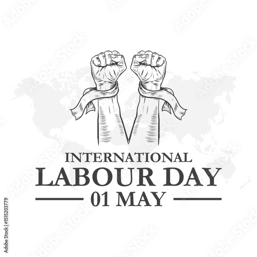 World labour day. Happy labour day vector illustration. International Labour Day, Labor Day. May 1st. Creative Social Media Design Post Vector Illustration Template