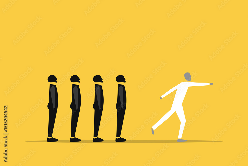 Business leader and leadership. concept of successful manager, visionary, having direction and ambition. Eps10 illustration Business leader and leadership. concept of successful manager, visionary, having direction and ambition. Eps10 illustration