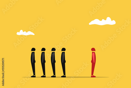Business woman take a new path for business opportunities. Symbol of future, leadership different business routes, career opportunity success