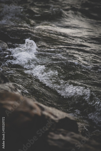 Fototapeta Naklejka Na Ścianę i Meble -  water flowing into the water