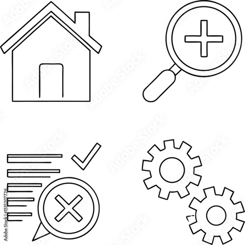 house icon set