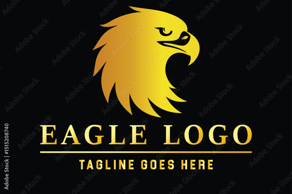 Fototapeta premium Powerful Eagle Logo Design for Sports Teams