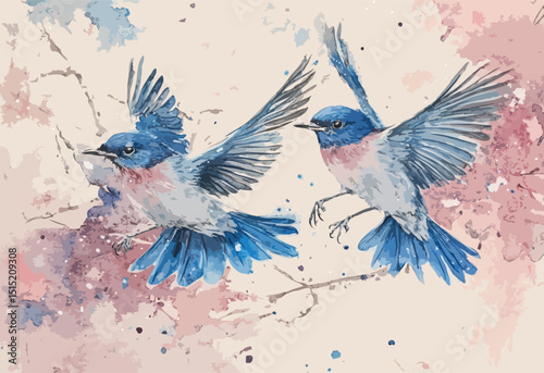colorful bird vector art