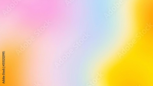 Soft gradient with pink blue yellow tones for creative design and digital art projects