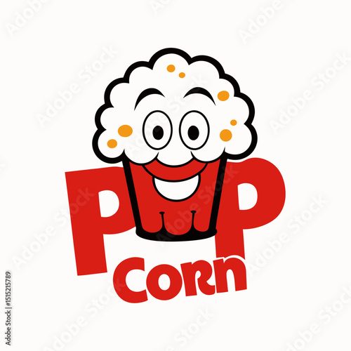 Logo featuring the word POP CORN