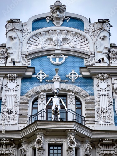 Jugendstil-Haus im Jugendstil-Viertel in Riga (Lettland)