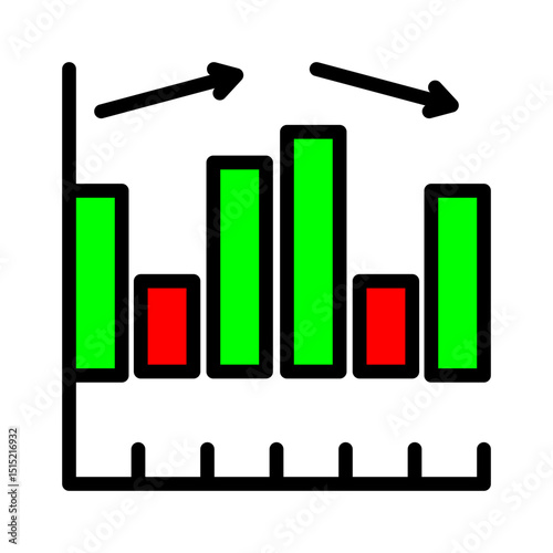 Volume Trading Outline Color Editable Icon