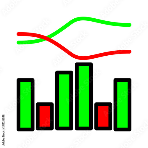 Moving Average Outline Color Editable Icon