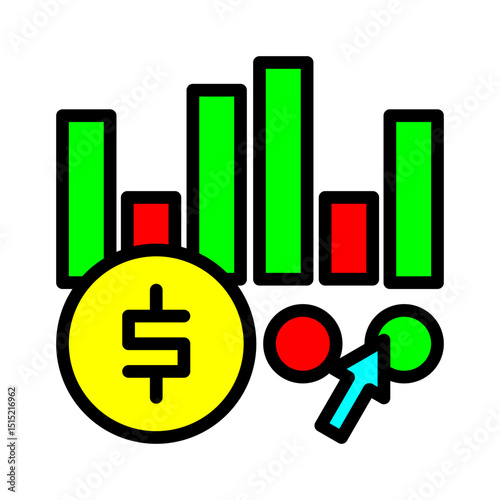 Resistance Level Outline Color Editable Icon