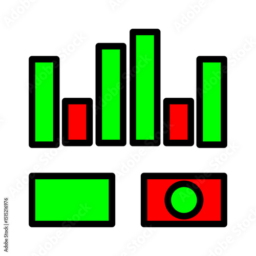 Sell Order Outline Color Editable Icon