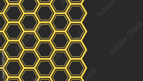 vector illustration of a honeycomb