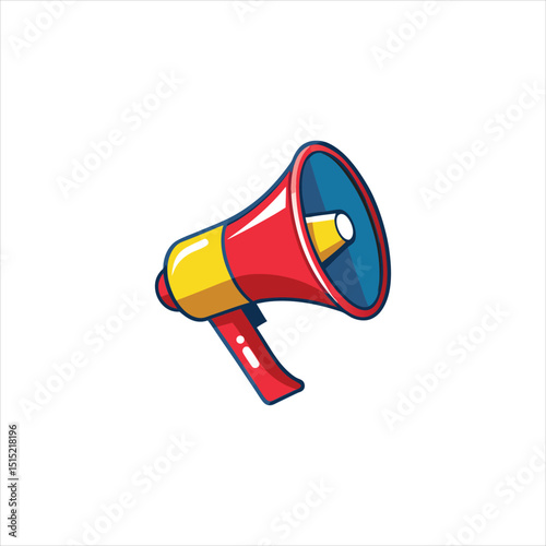 megaphone on white background