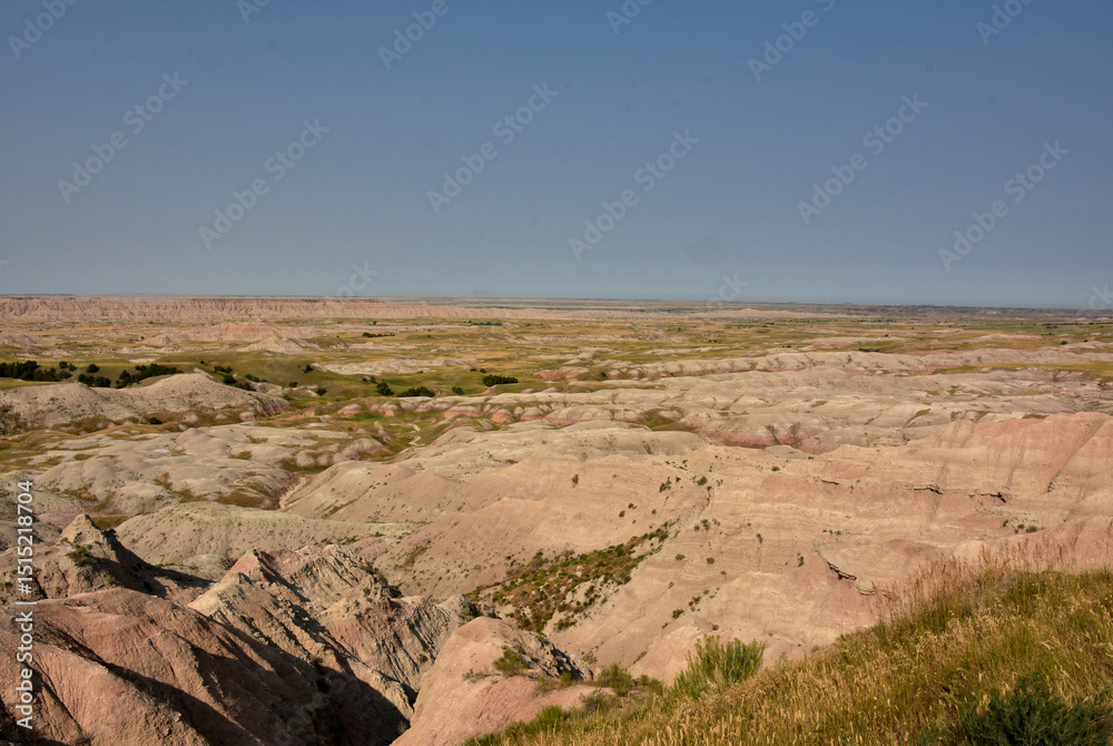 Obraz premium Petrified Painted Desert in South Dakota Countryside