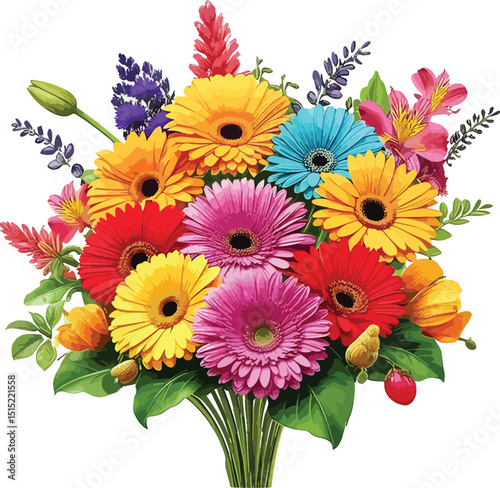 bouquet of colorful flowers