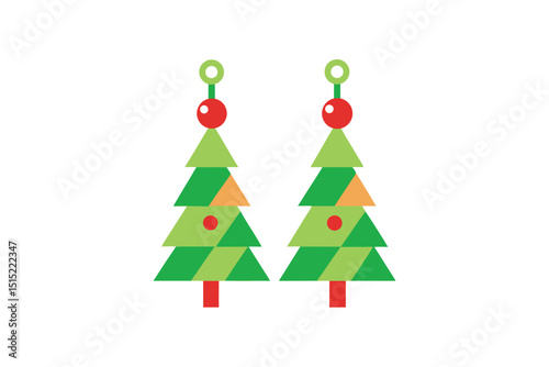 christmas tree vector illustration