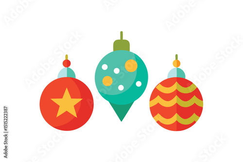 set of christmas balls