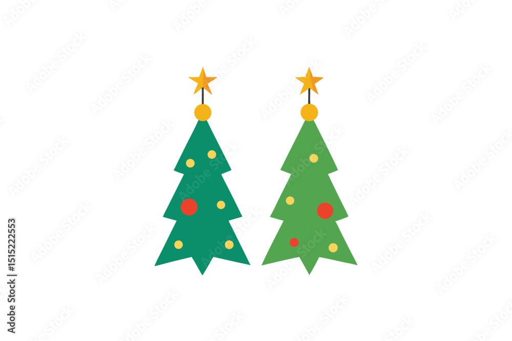Fototapeta premium christmas tree vector illustration