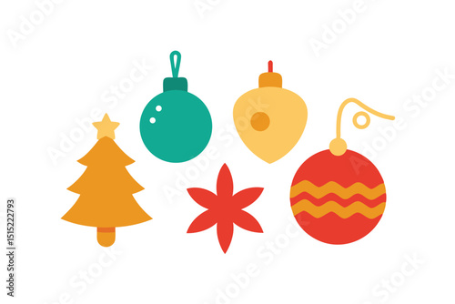 set of christmas balls