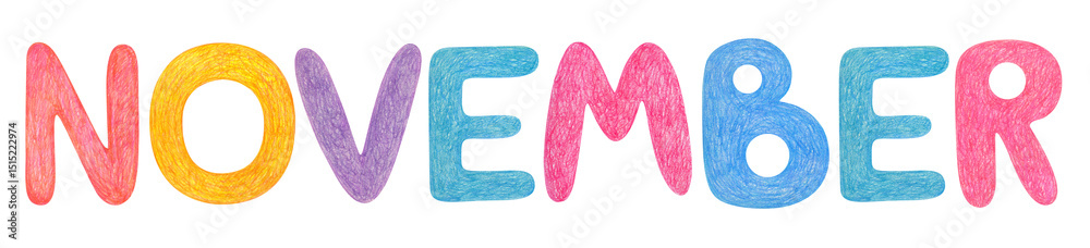 Фотография Hand drawn lettering isolated background
