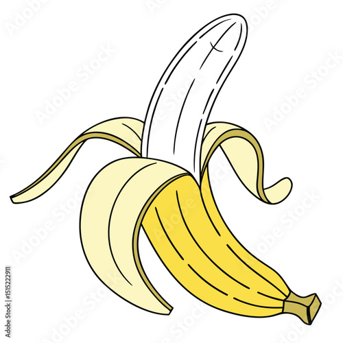 banana solid white background .eps