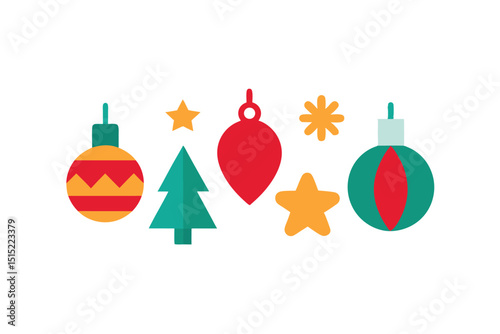 set of christmas balls