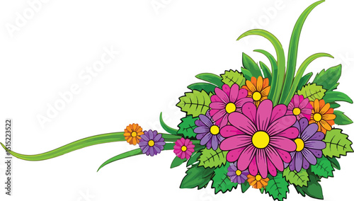 vector illustration of flowers