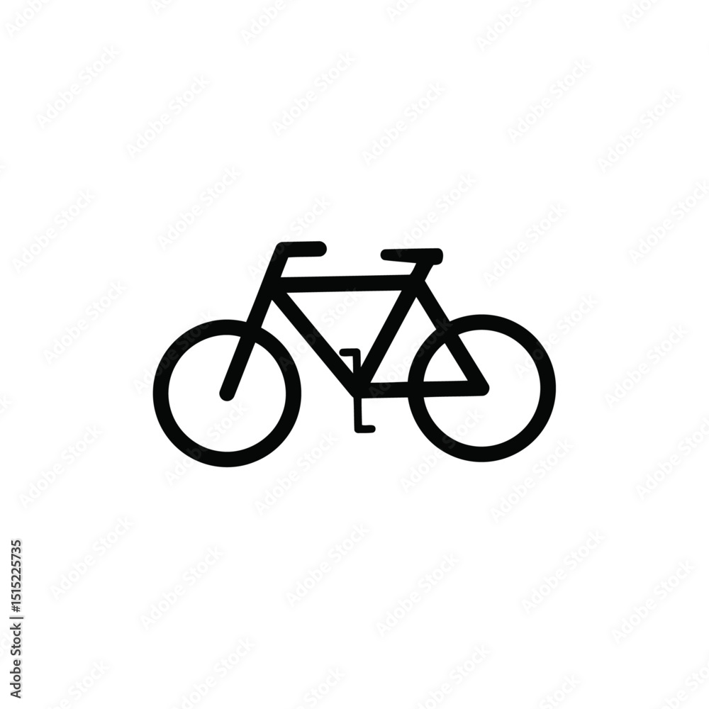Fototapeta premium bicycle icon on white background