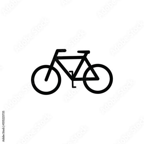bicycle icon on white background
