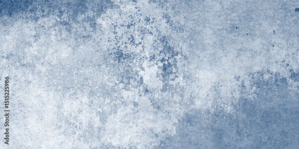 Obraz premium The Language of Silence Written in the Tones of a Blue Blizzard