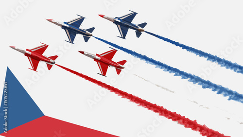 Czech air force jets aerobatic display team