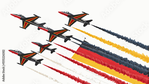 German air force jets precision flight display
