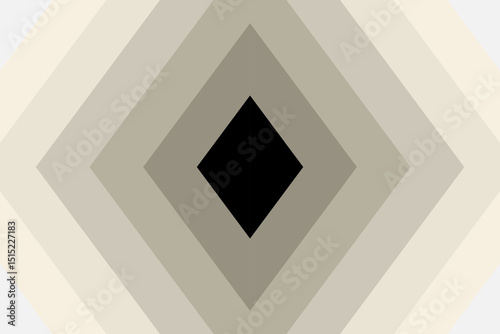 Abstract background of geometric diamond shape of black and soft brown. Concept of beige cream colors, luxury, straight line, elegant, modern for poster, wrapping, wallpaper, backdrop pattern.