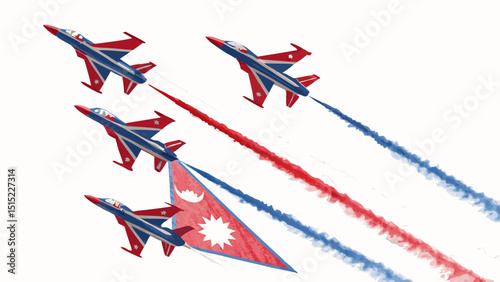 Nepal air force jets airshow display team