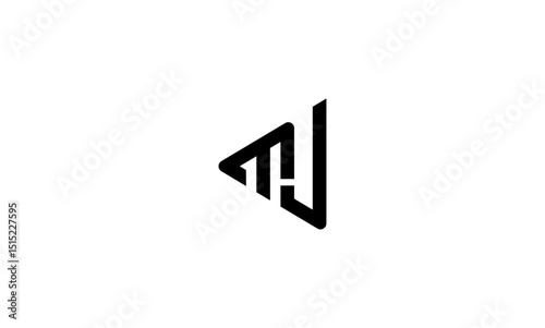 MJ initial letters, monogram logo