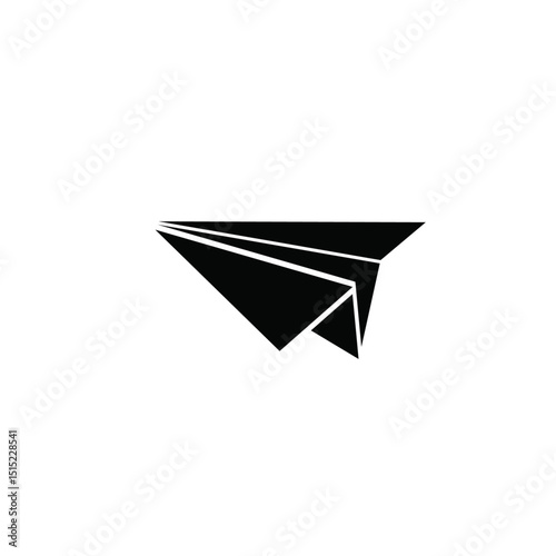 paper plane isolated on white