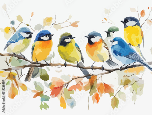 colorful bird vector art