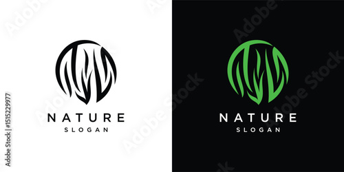 Natural Vector grass logo. Design templates for wild grass, artificial grass, field grass, lawn grass, wild grass.	