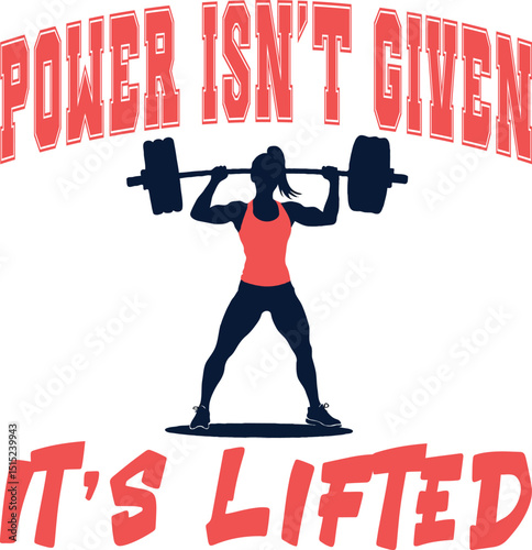 Power isn't given women t-shirt Art & Illustration