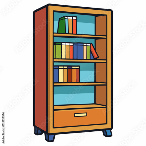 bookshelf with books