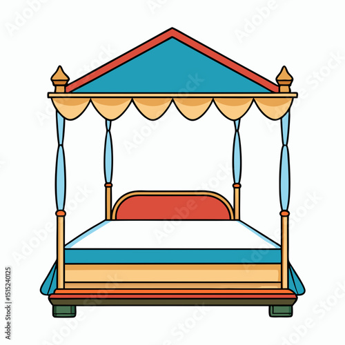 tent on a white background