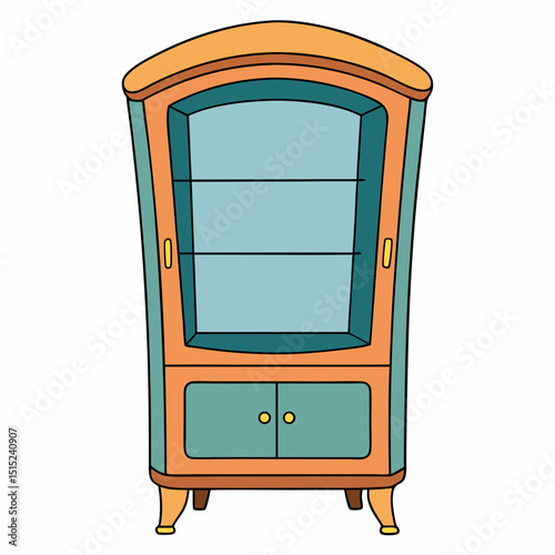 old wooden cabinet