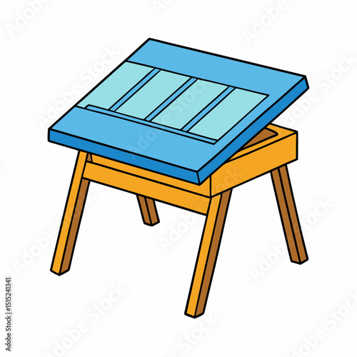 wooden table and chair