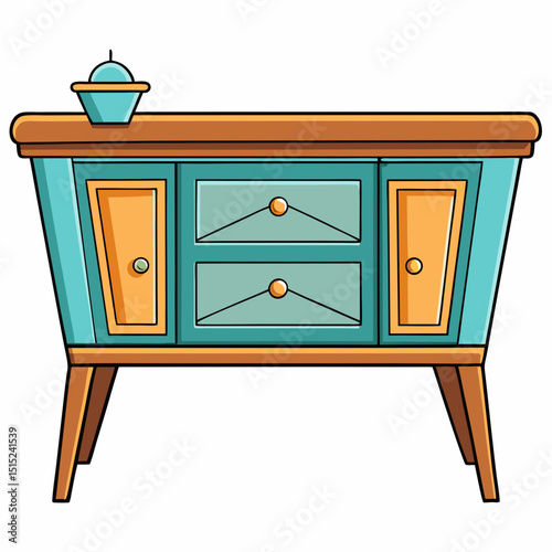 old wooden cabinet