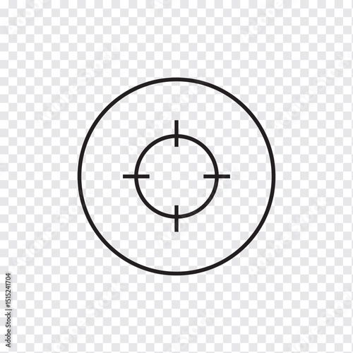 Focus icon. Camera focus frame line icon. Simple outline style. Cross, digital lens, photo, center, goal, target concept symbol design. Vector illustration